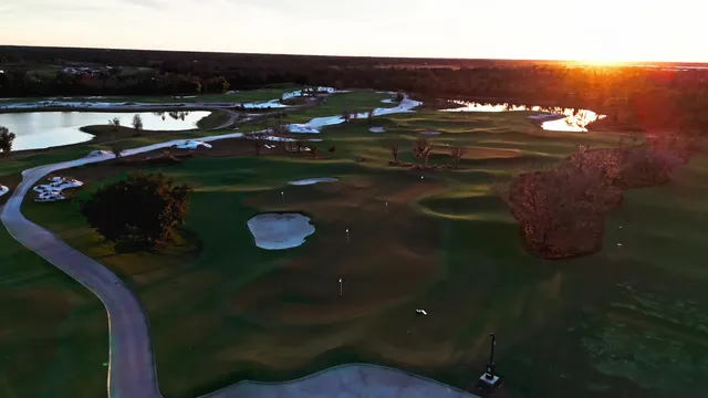 Sunset over the Soleta course