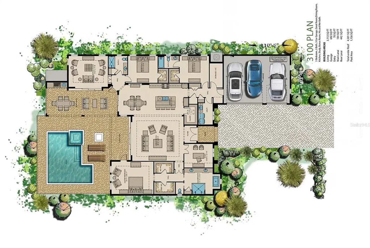 3100 Plan floor plan